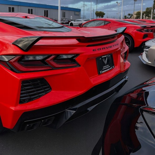 Китай JGD-CORVC8-RSZ51H Спойлер Задній Лоток Z51 Високий Чорний Блиск CHEVROLET CORVETTE C8 2020-2024