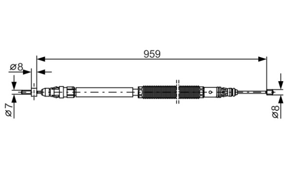 1987482001 BOSCH Трос гальма стоянки