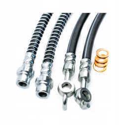 PiterParts 1171013000 Przewody hamulcowe miedziane elastyczne przód tył VOLVO S40 V40 Мідні гальмівні трубки гнучкі VOLVO S40 95-04 комплект передні + задні PL