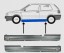 PC IC637412618BS2 ПОРОГИ ОБЛИЦЮВАННЯ КОМПЛЕКТ РЕМОНТНИЙ ЛІВИЙ ПРАВИЙ VW GOLF III GTi 1991-1997 3 ДВЕРІ