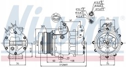 Nissens 89037 Компресор компресора кондиціонера 89037 nissens