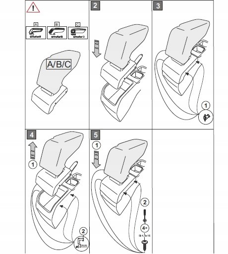 Rati 85.V01697 Підлокітник Armster 3 Suzuki Sx4 S-CROSS 2015-20 рр