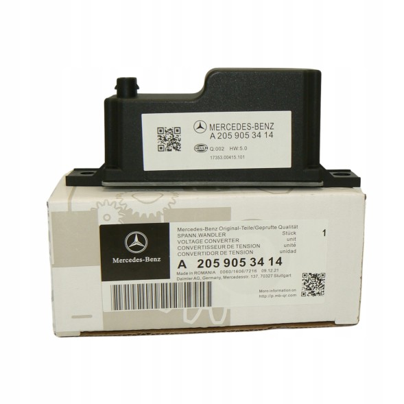 Mercedes-Benz OE MODUŁ STEROWNIK NAPIĘCIA MERCEDES GLC W253 E W213 C W205 TRUCKPARTS Модуль керування напругою Mercedes-Benz OE A2059053414