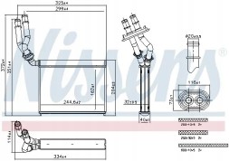 Nissens 707299 Обігрівач 707299 nissens porsche vw кайенский