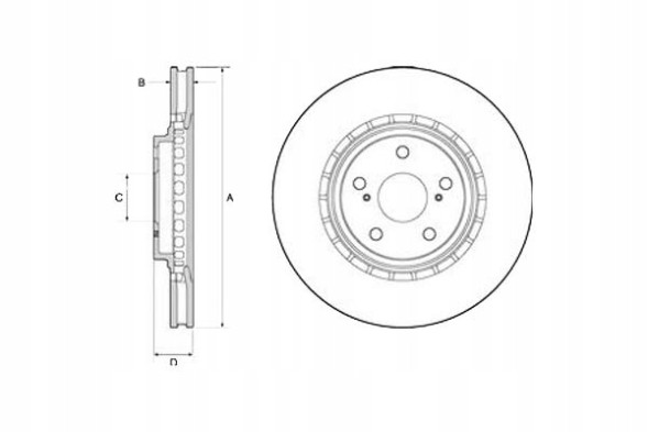 Delphi DELBG4691C#BPS-PP+K Гальмівні диски 2шт lexus nx rx toyota rav 4 iv #petrolhead pro+ kit2