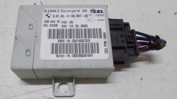 BMW OE BMW X3 E83 3.0D 08R МОДУЛЬ EWS 9145097