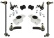 Mapco zestaw0007 ВТУЛКИ РОЗ'ЄМИ ШТИРКИ VW GOLF V SKODA OCTAVIA 2