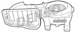 Denso DEA23001 Повітродувний вентилятор припливний dea23001 denso renault