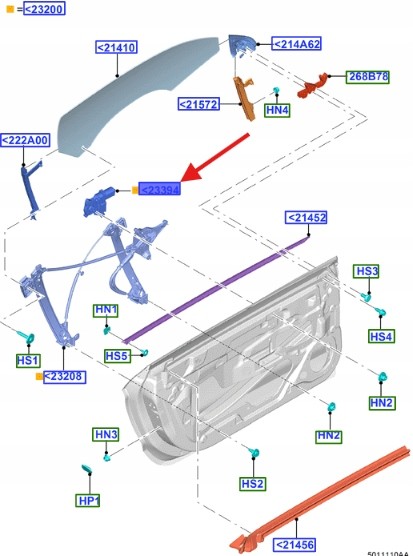 Ford OE FR3B-14A366-BE FR3Z9923395A ДВИГУН ПІДЙОМУ СКЛА ЛІВИЙ FORD MUSTANG 2016- 2147939 _ FR3B-14A366-BE