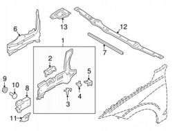 Volvo OE Ліва зона зминання Volvo OE 32348547