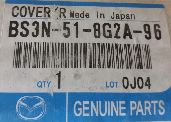 Mazda OE Кришка права омивача фари - Mazda 6 BK BS3N518G2A96