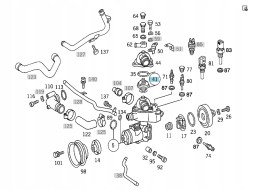 Mercedes-Benz OE НОВИЙ ОРИГІНАЛЬНИЙ ТЕРМОСТАТ MERCEDES W124 W202 W140 W460 A1102000515 KA36/15
