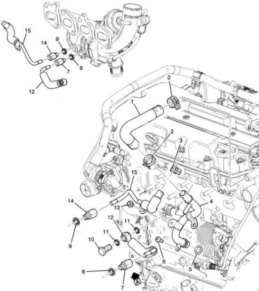 Opel OE 55565382 55565382 Org opel шнур системи охолодження opel astra j