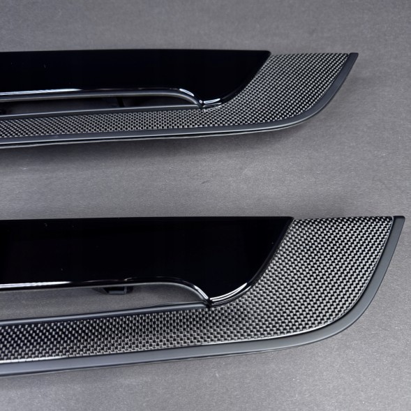 Porsche OE 9Y0867061T 5Q0, 9Y0867062T 5Q0, 9Y1854523B 5Q0, 9Y1854524B 5Q0 2023 - 2026 Porsche Cayenne TURBO GT GTS 9YA CARBON BLACK PIANO 5MH Декоративні вставки салону