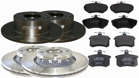 REC TKPT/Z/A80 ДИСКИ + КОЛОДКИ ПЕРЕДНІ ЗАДНІ AUDI 80 B4 92-96 КЛАПАНА