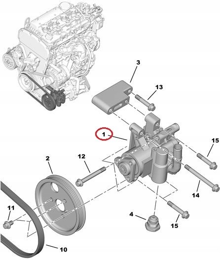 Kayaba PW B135 ГНУТИЙ НАСОС CITROEN JUMPER II PEUGEOT BOXER II FIAT DUCATO 2.2 HDI