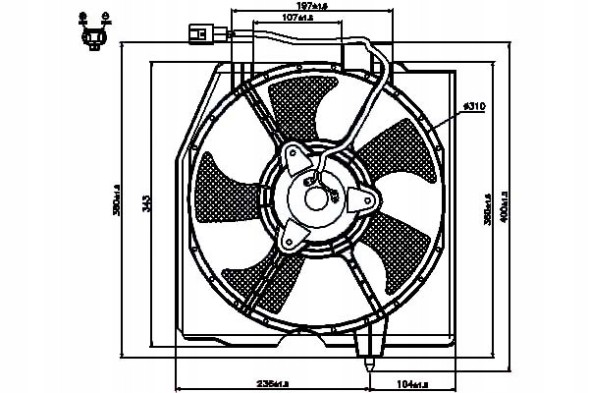 Nissens NIS85224/RS2 Вентилятор кулера nissens fs2v15035d zm0515210a