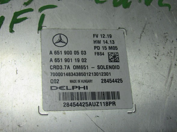 Mercedes-Benz OE MERCEDES E W212 212 КОМП'ЮТЕР КОНТРОЛЕР ДВИГУНА A6519000503