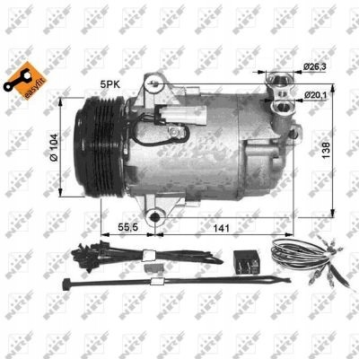 NRF 86227364 NRF Компресори кондиціонера (компресори) nrf 32426
