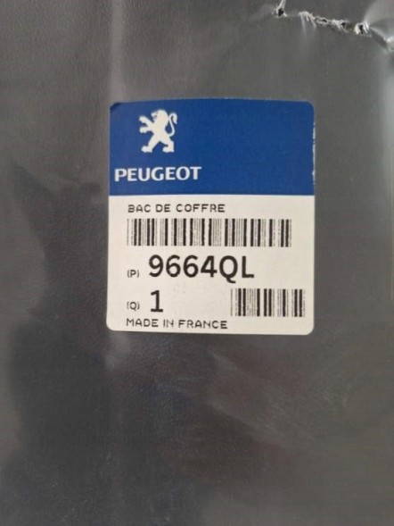 Peugeot OE Килимок багажника Peugeot 407 SW OE 9664QL