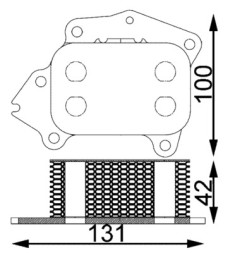 CLC 194 000S MAHLE ORIGINAL Радіатор охолодження мастила двигуна