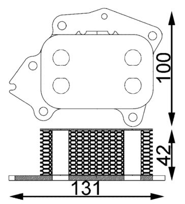 CLC 194 000S MAHLE ORIGINAL Радіатор охолодження мастила двигуна
