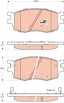 GDB3420 TRW Комплект гальмівних колодок дискові