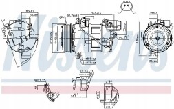 Nissens 89086 Компресор кондиціонера 89086 nissens для bmw