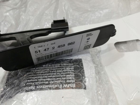 BMW OE BMW G14 G15 G16 F91 F92 F93 КОВРИКИ ПЕРЕДНІ 2458862 АНГЛІЯ RHD!