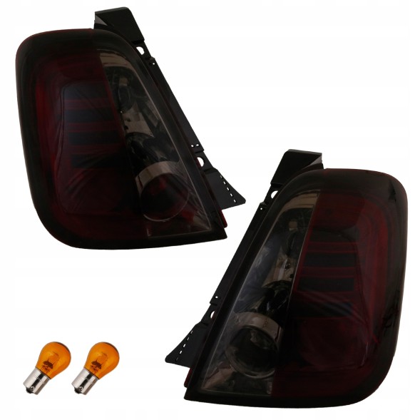 Junyan 3035918E MHM Лампи тиль ne kpl Світлодіоди Led Тюнінг Clear RedSmok Fiat 500 500c 312 2007-2015