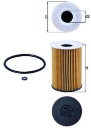 OX787D MAHLE ORIGINAL Фільтр мастил