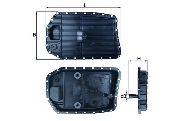 HX154 MAHLE ORIGINAL Фільтр мастильний до автоматичної коробки перемикання передач