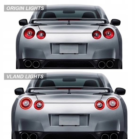 VLAND LDNI10 270091-1 MHM Комплект задніх ліхтарів Vland Led Neon Tuning Lift-look Nissan GTr GT-r r35 2008-2025