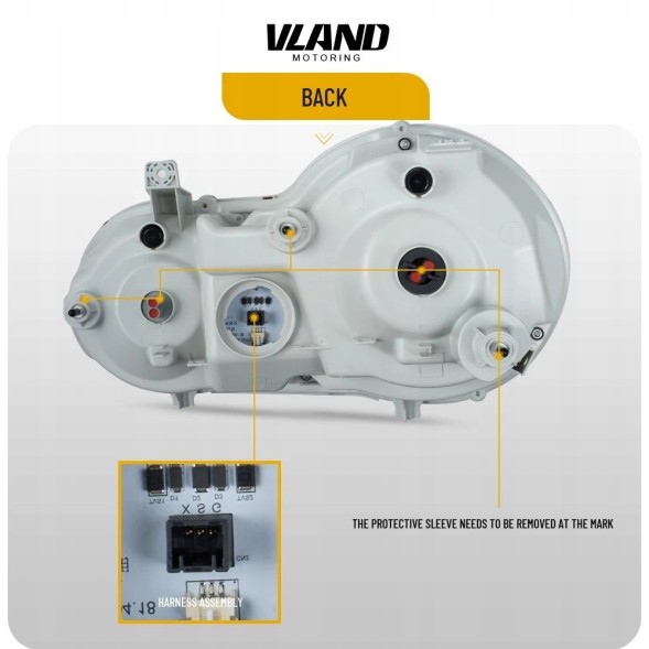 VLAND LDNI10 270091-1 MHM Комплект задніх ліхтарів Vland Led Neon Tuning Lift-look Nissan GTr GT-r r35 2008-2025