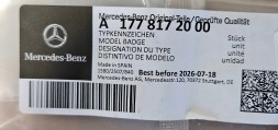 Mercedes-Benz OE Mercedes W177 Задня заслінка багажника Емблема Надпис A200 A1778172000