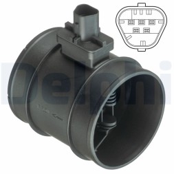 AF10410 12B1 DELPHI Датчик масової витрати повітря