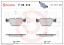 P06012 BREMBO Комплект гальмівних колодок з 4 шт дисків