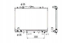 NRF 53687 (NRF) MT2157 8MK376770391 68154 734144 Nrf радіатор mitsubishi pajero 3.0 97- nrf