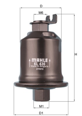 KL436 MAHLE ORIGINAL Фільтр палива