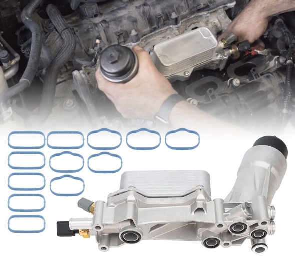 Китай DO SILNIKÓW 3.2 / 3.6 V6 PENTASTAR – CHRYSLER / DODGE / JEEP / VW / LANCIA / FIAT 5184304AF 68105583AD Корпус масляного радіатора Dodge Jeep Chrysler 3.6 5184304AF 68105583AD