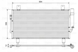 Valeo 822599 Конденсатор, кондиціонер valeo 822599
