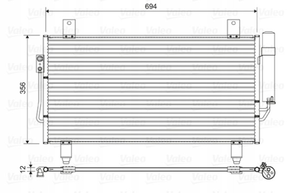 Valeo 822599 Конденсатор, кондиціонер valeo 822599