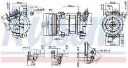 Nissens 890051 Компресор кондиціонера nissens 890051