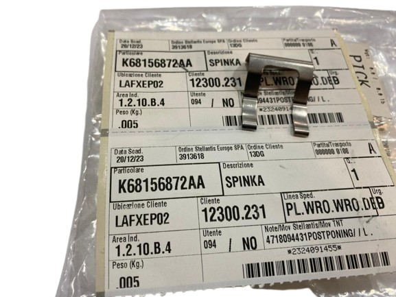 Lancia заводська комлектація K68156872AA Кріплення кріплення омивача фар lancia thema