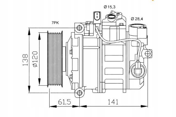 NRF 32777 Nrf 32777 компресор, кондиціонер
