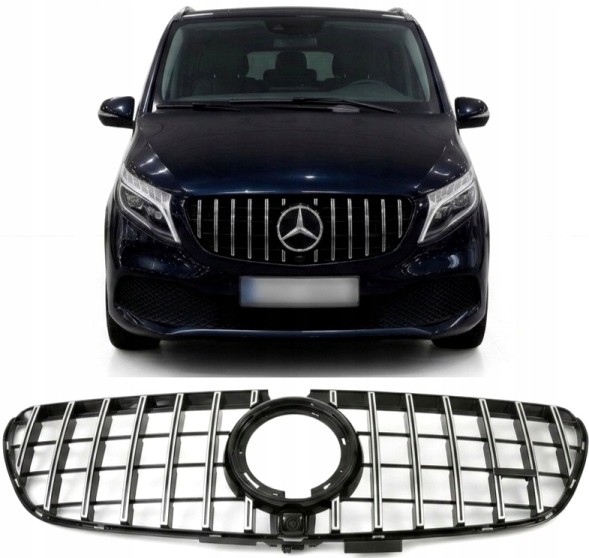 Automaniac A447033 ПІСЛЯ РЕШІТКИ MERCEDES V-CLASS W447 LIFT 2019-2023 PANAMERICANA AMG GT CHROME