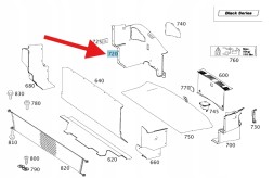 Mercedes-Benz OE КРИШКА ЗАМКА ДАХУ ОБЛИЦЮВАННЯ БАГАЖНИКА MERCEDES SL W230 OE A2306904241