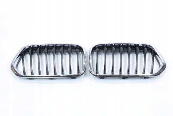 BMW OE 7424778 51137424778 7424777 51137424777 #77 ОРИГІНАЛЬНІ РЕШІТКИ РАДІАТОРА (НІРКИ) ДЛЯ БАМПЕРА З ХРОМОВАНОЮ ОСНОВОЮ BMW F39 X2