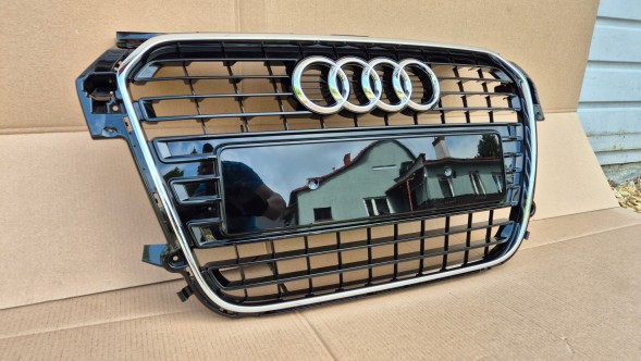 Audi OE GRILL AUDI A1 8X0 10-14 BLACK POŁYSK Решітка радіатора GRILL Audi A1 8X0 10-14 OE 8X0853651 ЧОРНИЙ ГЛЯНЕЦЬ ОРИГІНАЛ НОВИЙ