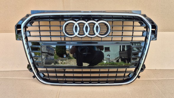 Audi OE GRILL AUDI A1 8X0 10-14 BLACK POŁYSK Решітка радіатора GRILL Audi A1 8X0 10-14 OE 8X0853651 ЧОРНИЙ ГЛЯНЕЦЬ ОРИГІНАЛ НОВИЙ